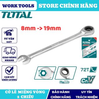 Đồ nghề total cờ lê vòng 2 chiều 8mm -> 19mm . tcspar081 , tcspar101 , tcspar121 , tcspar131 , tcspar141 , tcspar151
