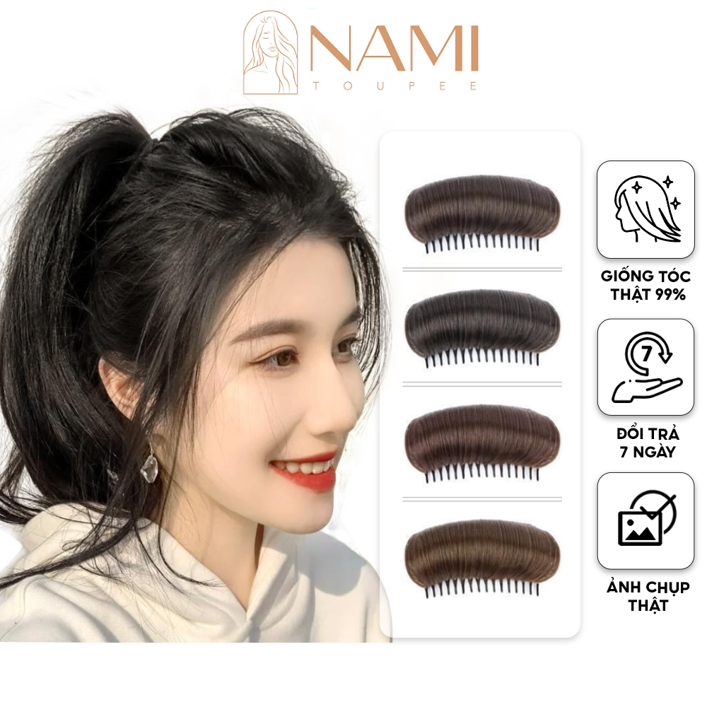 Độn Phồng Tóc Mái Giả Làm Phồng Tóc Tự Nhiên, Tóc Kẹp Mái Phồng Cho Nữ NAMI-17