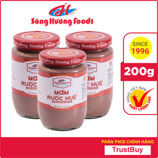 3 Hũ Mắm Ruốc Huế Sông Hương Foods Hũ 200g - Nấu bún bò , chấm xoài , chấm thịt luộc , kho thịt