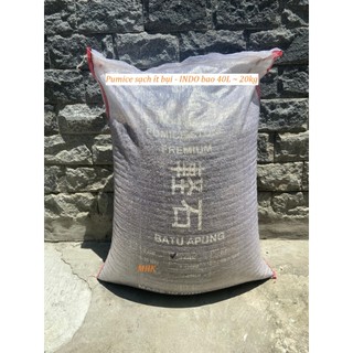Nguyên Bao 40L (18-20kg) Pumice INDO sạch , đã qua lọc bụi , hạt đều. (đá bọt , đá núi lửa)