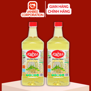 Dầu đậu nành janbee combo 2 chai 2l