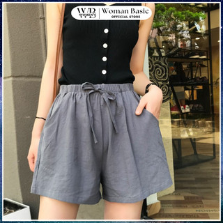 Quần short nữ chất liệu đũi Thái cạp chun co giãn, siêu mát, dễ chịu bigsize 40-80kg phù hợp đi chơi dạo phố mùa hè