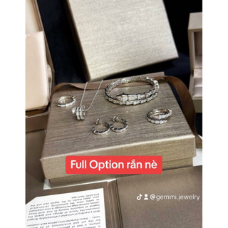 [Bạc 100%] Set Trang Sức CT Rắn Bạc Cao Cấp - Gemmi Jewelry