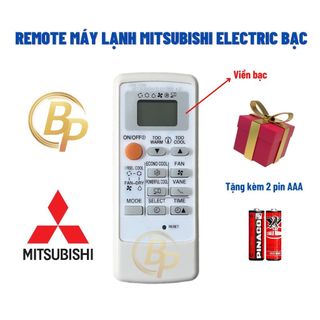 Remote máy lạnh mitsubishi electric inverter mp08b - điều khiển máy lạnh mitsubishi electric bạc