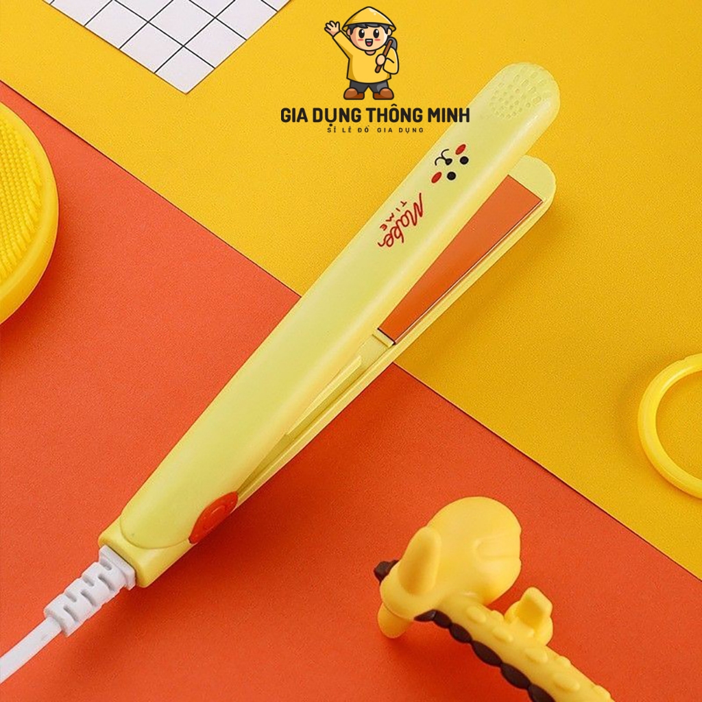 Máy kẹp uốn duỗi tóc mini cute nhỏ gọn