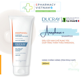 Dầu gội ducray anaphase+ shampoo phục hồi, giảm gãy rụng tóc 200ml