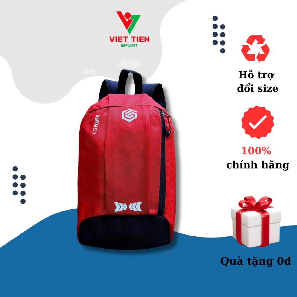 Balo Thể Thao Mini Thiết Kế 3 Ngăn Rộng Rãi Tiện Dụng, Chất Vải Dù Chống Thấm Nước [ In tên số miễn phí ]