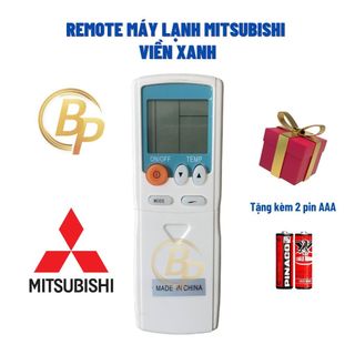 Remote máy lạnh Mitsubishi viền xanh - Điều khiển máy lạnh Mitsubishi viền xanh - Remote Mitsubishi