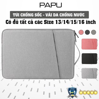 Túi Chống Sốc Laptop 13 14 15.6 Inch  Chống Shock Đựng Vừa Macbook M1 M2 Cho Nam Nữ Da Pu