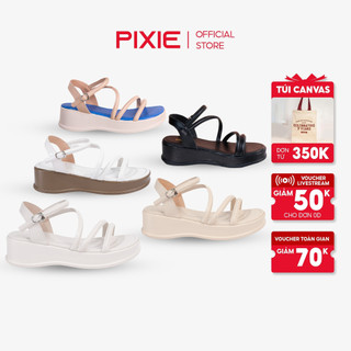 Giày sandal nữ đế xuồng 5cm kiểu quai mảnh chéo pixie h307
