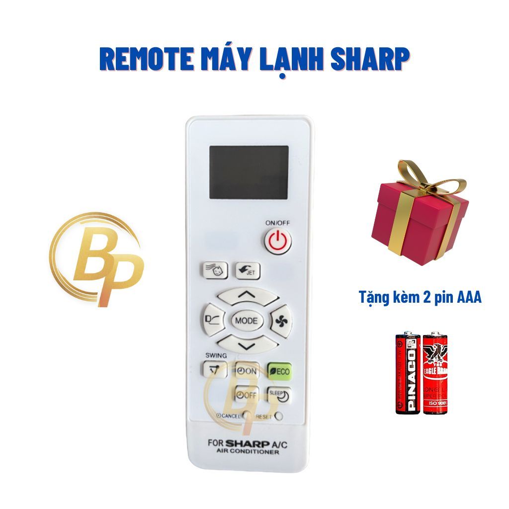 Remote điều khiển máy lạnh Sharp 1 chiều đời 1 DK48A - Điều khiển điều hoà Sharp