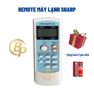 Remote máy lạnh sharp mặt xanh - điều khiển máy lạnh sharp - remote điều hòa sharp