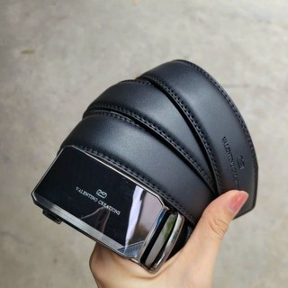 Valentino Creations thắt lưng dây nịt da nam slide belt buckle