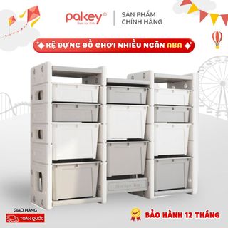 Kệ đồ chơi cho bé Pakey dạng tủ ABA, dày dặn chắc chắn hàng nhập khẩu 