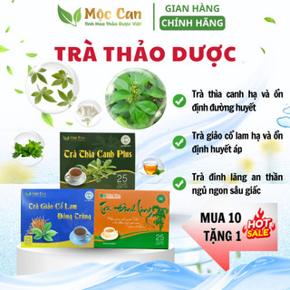 Trà túi lọc Mộc Can 125gr thìa canh, giảo cổ lam, đinh lăng, cà gai leo tăng cường bảo vệ gan thận