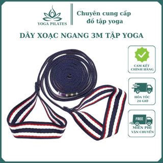 Dây Tập Yoga Xoạc Ngang 3m các loại, 2 đầu tập đa năng hỗ trợ động tác tập, mở vai khớp háng