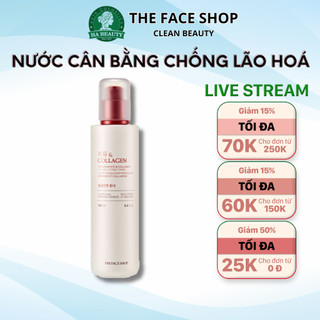 Nước hoa hồng dưỡng ẩm se khít lỗ chân lông cấp ẩm The Face Shop Pomegranate & Collagen Volume Lifting Toner 160ml