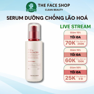 Serum dưỡng ẩm chống lão hoá phục hồi săn chắc da lựu đỏ The Face Shop Pomegranate & Collagen Volume Lifting Serum 80ml