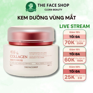 Kem dưỡng vùng mắt The Face Shop Pomegranate & Collagen Volume Lifting Eye Cream 50ml