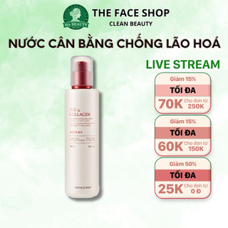Nước hoa hồng dưỡng ẩm se khít lỗ chân lông cấp ẩm The Face Shop Pomegranate & Collagen Volume Lifting Toner 160ml