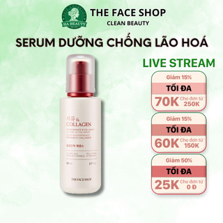 Serum dưỡng ẩm chống lão hoá phục hồi săn chắc da lựu đỏ The Face Shop Pomegranate & Collagen Volume Lifting Serum 80ml