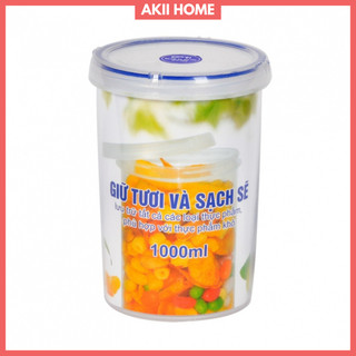 Hộp đựng thực phẩm four lock tròn 500ml/750ml/1000ml song long 2512/2511/2408