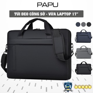 Túi Da PU Đựng Laptop 15.6 Inch Tài Liệu A4 Cặp Đựng Đi Chơi Đi Làm Đeo Chéo To Túi Xách Nam XYTXT3