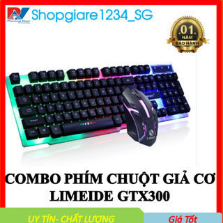 Bộ bàn phím và chuột giả cơ limeide gtx300 - led rgb- 104 phím cổng usb- hàng chính hãng