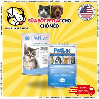 Sữa bột Petlac dành cho chó mèo  - Nhập khẩu Mỹ