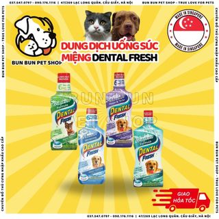 Dung dịch uống chăm sóc răng miệng/súc miệng cho chó DENTAL FRESH