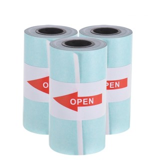Giấy in nhiệt K57x30 K58x30 K52 DÁN ĐƯỢC in Sticker cho máy in Bluetooth cầm tay mini PT210 Peripage Paperang P1 P2 C19
