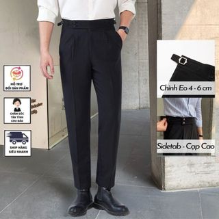Quần âu nam cạp cao Gozin Official Sidetab - điều chỉnh cạp, vải Tuypsi cotton co giãn nhẹ chất lượng cao JA32