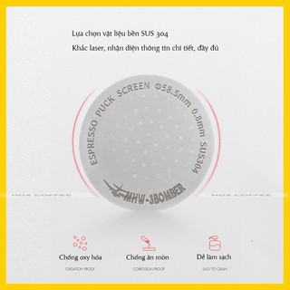 Puck Screen MHW-3BOMBER | Lưới phân phối nước pha espresso