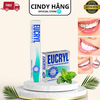 Kem Đánh Trắng Răng Eucryl Toothpaste 62g Bột Trắng Răng Eucryl