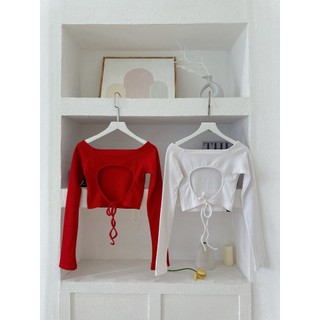 Áo Trễ Vai Khoét Lưng Tôn Dáng_Shoulder Top