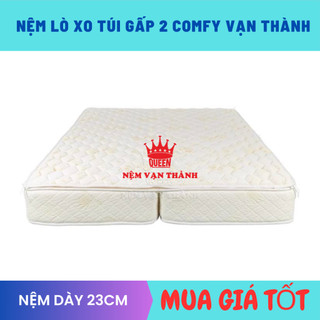 Nệm lò xo túi comfy vạn thành gấp hai 23cm