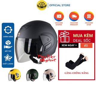 Mũ Bảo Hiểm 3/4 Royal M01 Có Kính - BH Chính Hãng 12 Tháng (Tặng Găng Tay Chống Nắng)