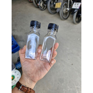 Combo 100 - chai nhựa vuông 100ml + nắp 30