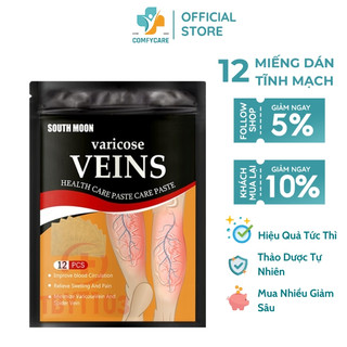 Miếng Dán Giãn Tĩnh Mạch - COMFYCARE -  Hỗ Trợ Lưu Thông Tuần Hoàn Khí Huyết, Thư Giãn Cơ Chân, Giảm Căng Cứng