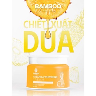 Kem body pineapple whitening cream bamboo, mẫu 2024