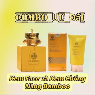 Combo 5 kem chống nắng 2 kem face plus Bamboo