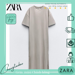 Zara Auth Đầm xuông màu be size L form rộng