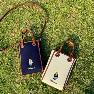 Túi chéo phone bag gấu whoau size 12 x 18 cm chính hãng