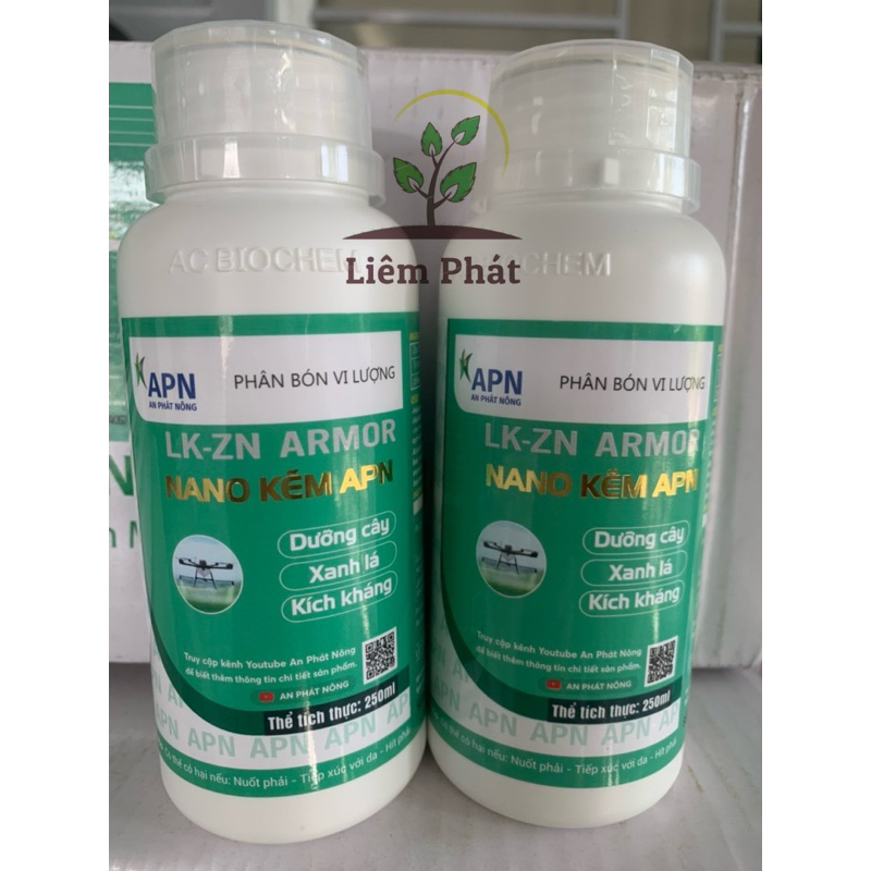 Nano kẽm APN (nano kẽm 700) của An Phát Nông, sản phẩm dành cho nông nghiệp hữu cơ