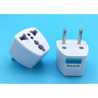 3 chân sang phích cắm 2 chân Ổ cắm chuyển đổi tiêu chuẩn Châu Âu phích cắm
