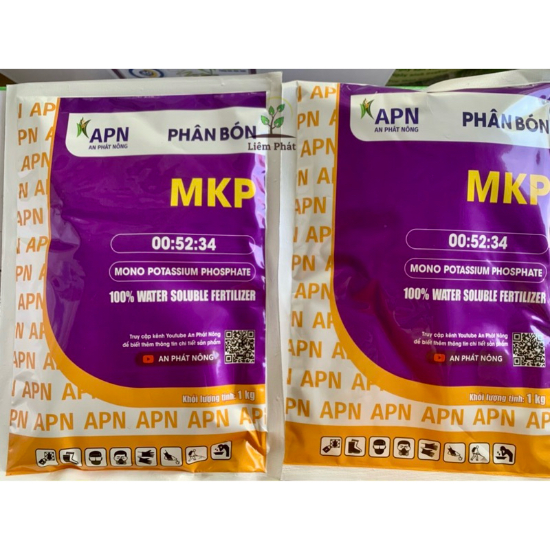 1kg MKP 0-52-34 giúp già lá chặn đọt của An phát nông