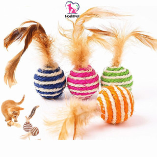  Đồ Chơi Bóng Lông Vũ Cho Chó Mèo Hoshi Pet DC05 