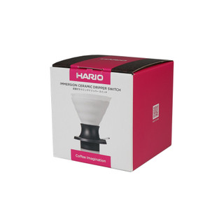Phễu Hario Switch sứ trắng Immersion Dripper size 02 kèm giấy lọc (có nút tắt/mở để ngâm/ủ cà phê)