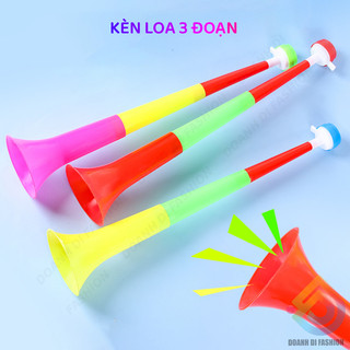Kèn loa 3 đoạn thu vào kéo ra. còi thổi cổ vũ bóng đá, đồ chơi âm nhạc kèn 3 khúc, kèn loại to 57 cm