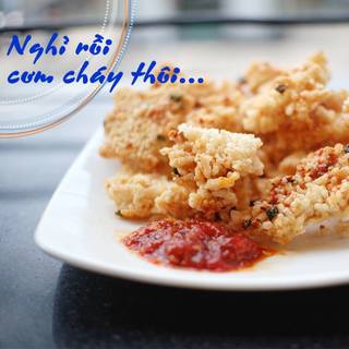 Cơm cháy nước mắm ngon